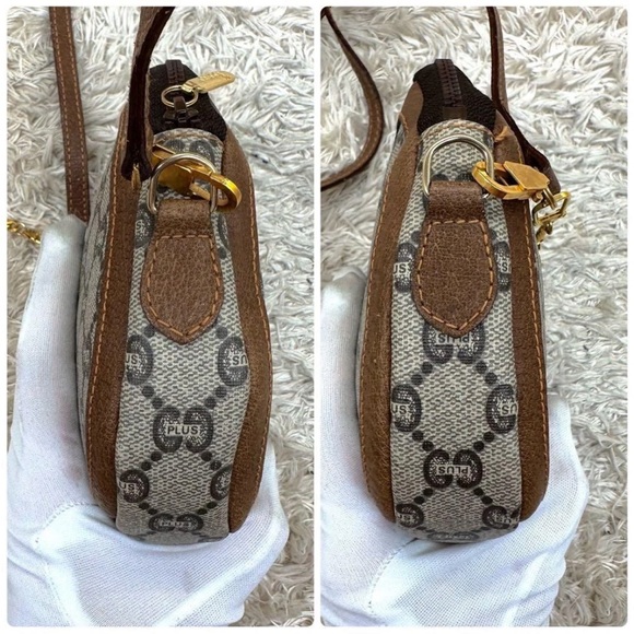Gucci Brown and Gray Patterned Crossbody Bag - Picture 6 of 10